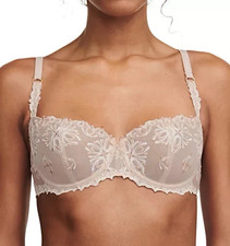 Chantelle Women's Champs Elysees Lace Unlined Demi Bra Size 34DDD 9720