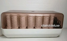 Vintage Clairol Deluxe Hot Rollers Hair Curlers Clips Model C-40 