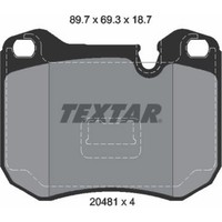 Textar 2048102 Bremsbelagsatz FüR Porsche 944 924 928