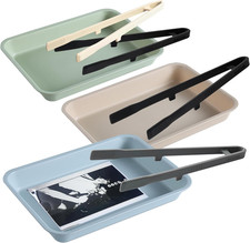 4 PCS Print Developing Tongs and Set of 3 Darkroom Print Film Photo Paper Develo
