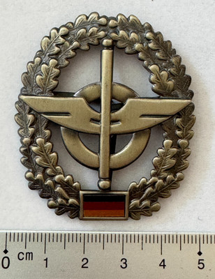 Barettabzeichen Nachschubtruppe deutsch Bundeswehr Rad Schwingen Eichenlaubkranz