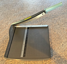 Swingline 12" Paper Cutter 15 Sheet Guillotine with Safety Latch for Blade