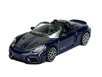 Bburago Porsche 718 Spyder Rs Blau 1:43 Die Cast Metal Model Neu Im Kasten