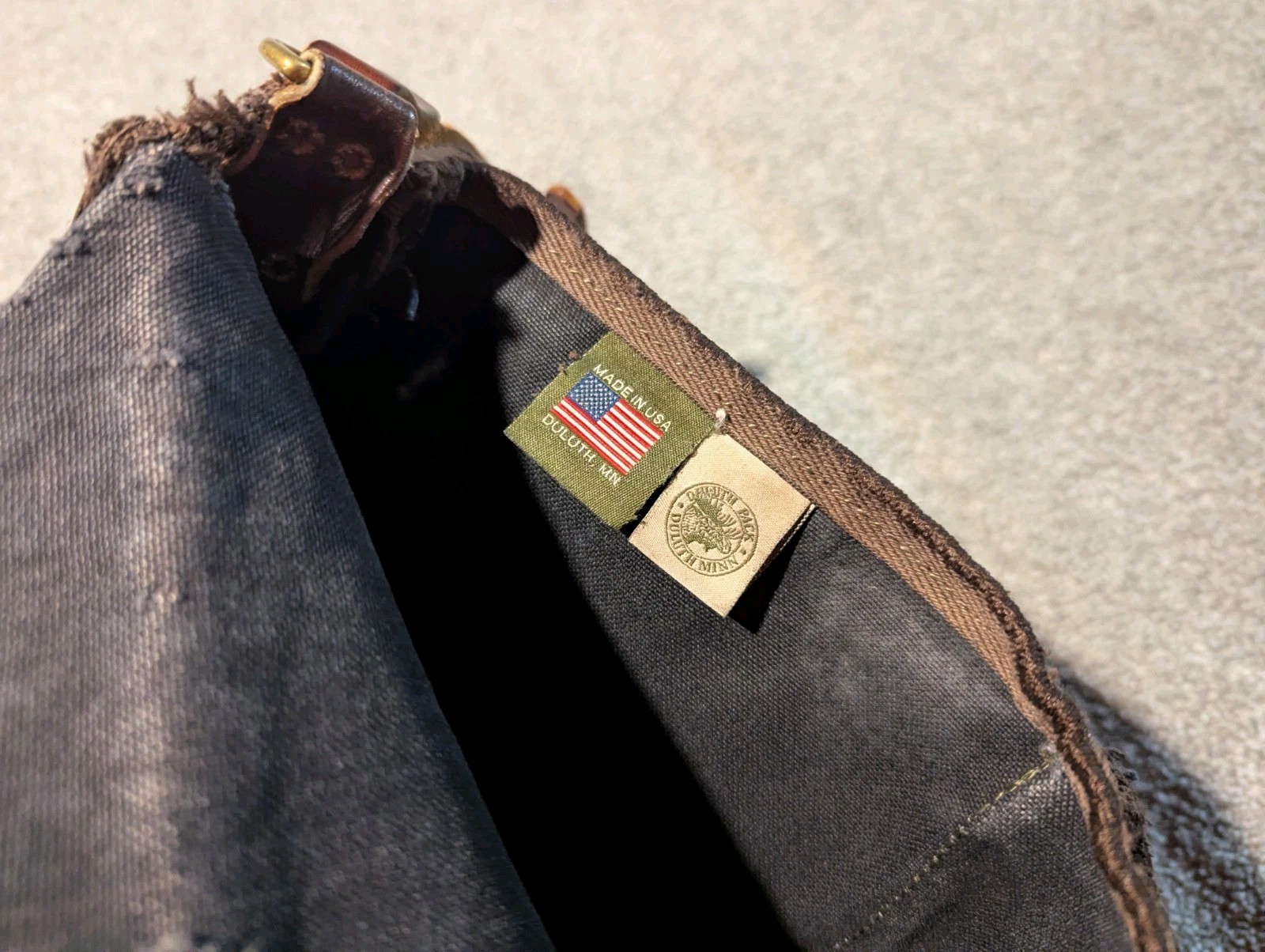 Duluth Pack Bag Blue Double Medium Shell Crossbod… - image 7