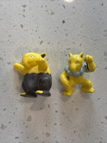 2 Vintage 1998-1999 Pokemon TOMY Figures Drowzee Hypno Mini Toy Nintendo