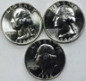 *1964 D WASHINGTON QUARTER LOT* *3 TOTAL COINS* *GEM BU+++* NR #G4558
