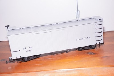 BOD/R] Bachmann Spur G U.S. Wood Box M & W 108 '' Tool Car '' ohne OVP selten