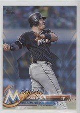 2018 Topps Father's Day Blue 16/50 Justin Bour #499 1hp8