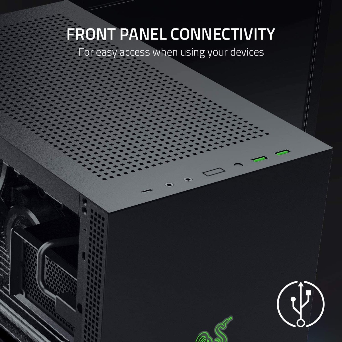 【使用感あり】Razer Tomahawk ATX PCケース Razer Tomahawk ATX - Mid Tower Desktop Gaming Chassis PC