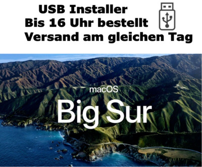 macOS 11.7.2  Big Sur Mac OS 16GB USB Boot Stick! Blitzversand