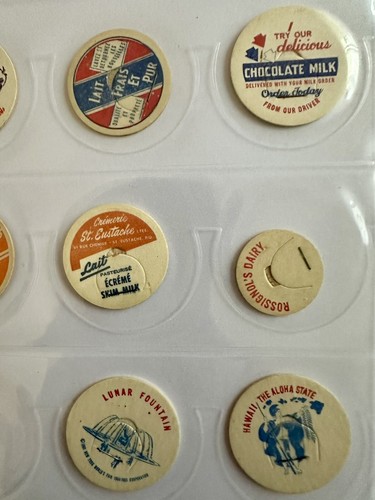 Vintage verschiedene Milchflaschenverschlüsse Posten 20 Stück - Bild 5 von 12