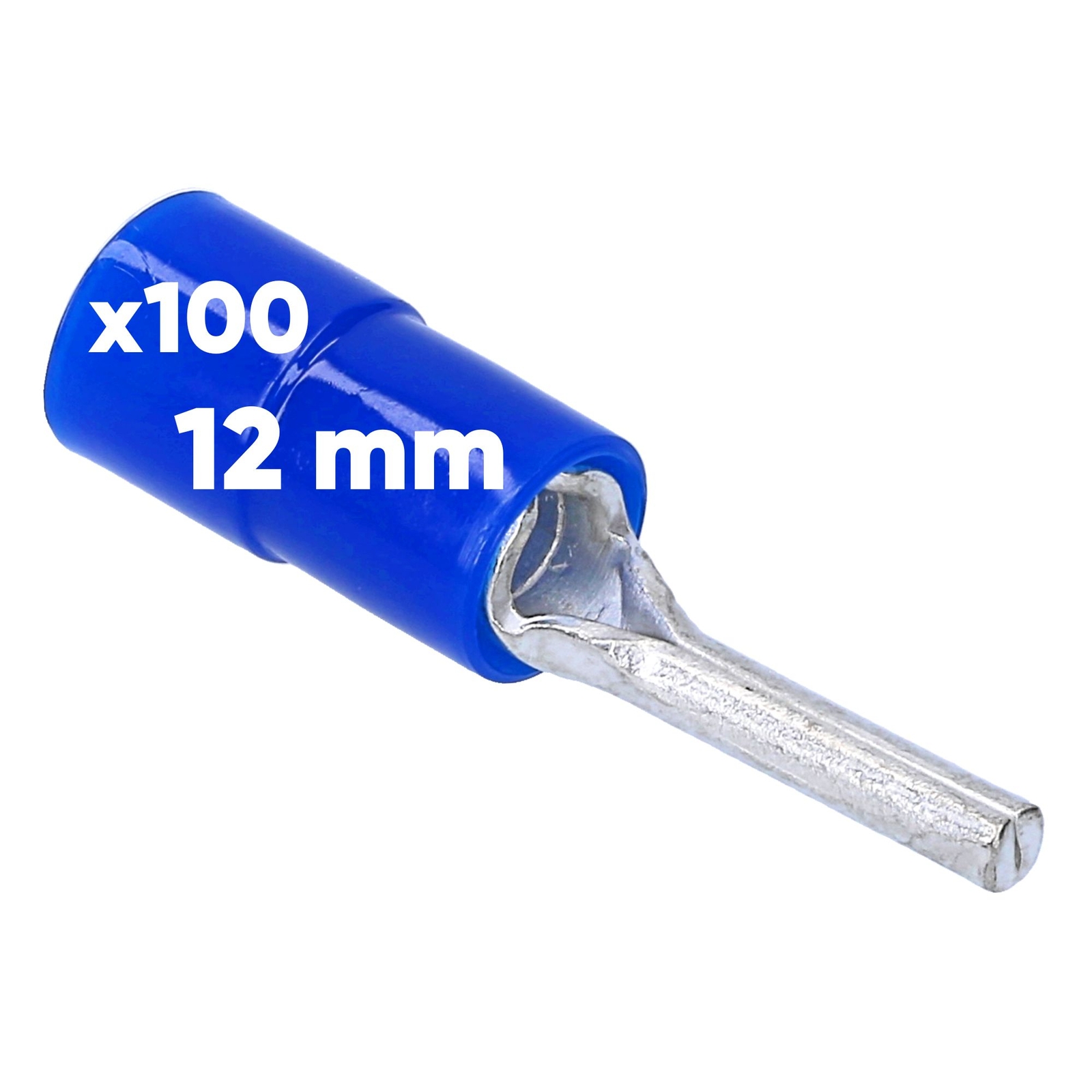 100 Stück Kalitec Stiftkabelschuhe 0,5-1,5mm² blau Stiftkabelschuh isoliert