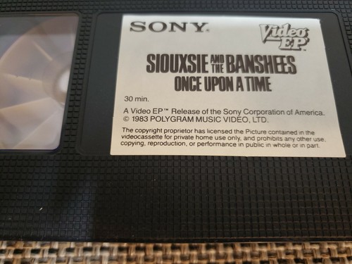 VTG 1983 SIOUXSIE AND THE BANSHEES ONCE UPON A TIME VHS VIDEO EP GOTH PUNK RARE! - Picture 3 of 9