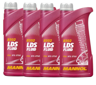 4x1 Liter MANNOL Hydraulikflüssigkeit LDS Fluid Hydraulic Fluid PSA S71 2710