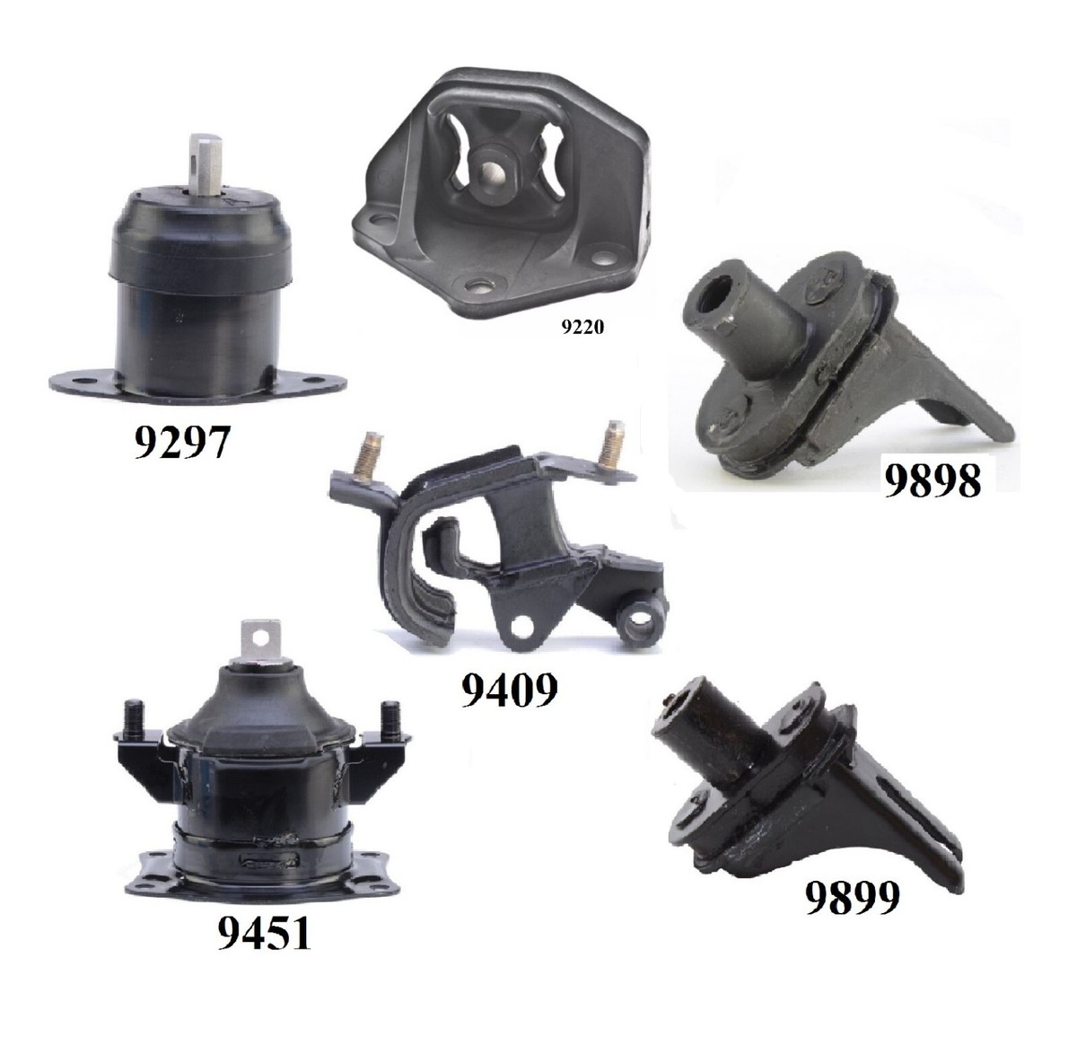 6 PCS MOTOR & TRANS MOUNT FIT 2004-2008 Acura TL 3.2L & 3.5L