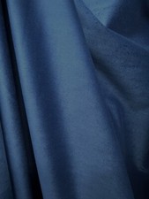 SPACE BLUE SOLID UPHOLSTERY VELVET FABRIC 54 in. Sold By The Yard