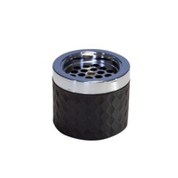 Windaschenbecher Windascher Aschenbecher Ø 9,5 Cm Schwarz Glas Restposten