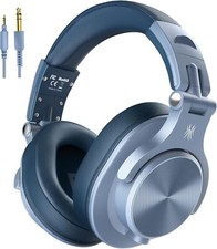 DJ Studio Recording Wired Over Ear Headphones Foldable Headset with Mic, Stereo