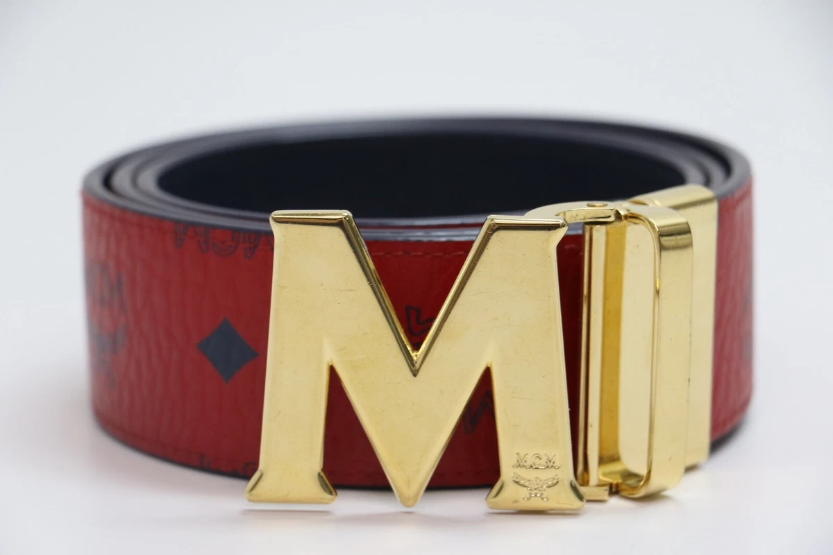 MCM Claus M Reversible Belt Red Size 42-US