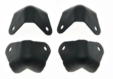 4pcs Metal 2 Leg No Lipped Guitar Amp Speaker Cabinet Corner  Black for Fender