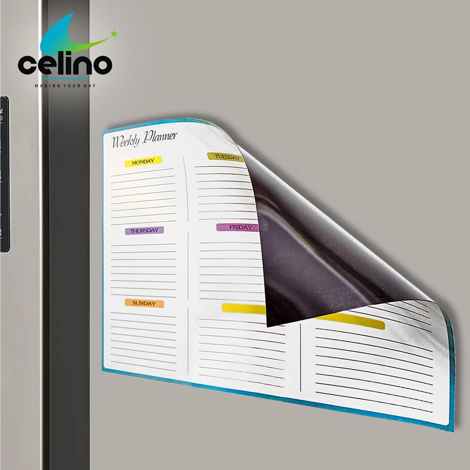 A3 Whiteboard Magnetic Weekly Planner Fridge Dry Wipe Family To Do List Reminder - Image 3 of 4