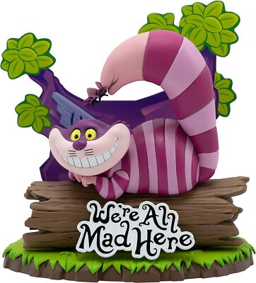 OFFIZIELLE DISNEY CHESHIRE KATZE FIGUR FIGUR DEKORATION NEU & GESCHENK VERPACKT ABY