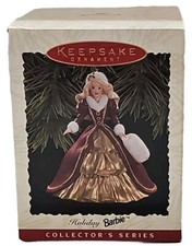 Hallmark Keepsake Ornament Holiday Barbie 1996 Christmas Ornament New 10n