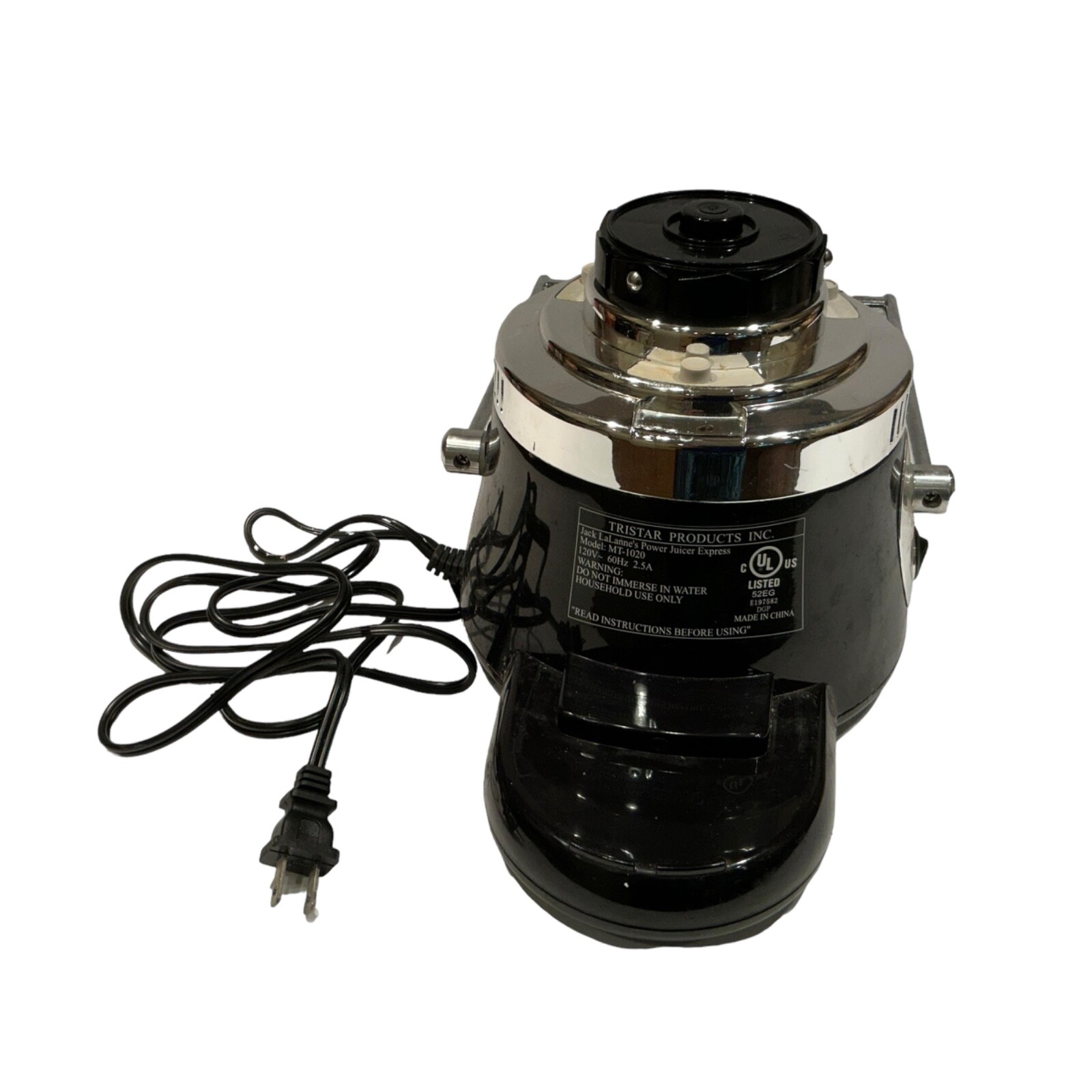 Jack LaLanne's Power Juicer EXPRESS Model MT-1020 MOTOR BASE Replacement Tested