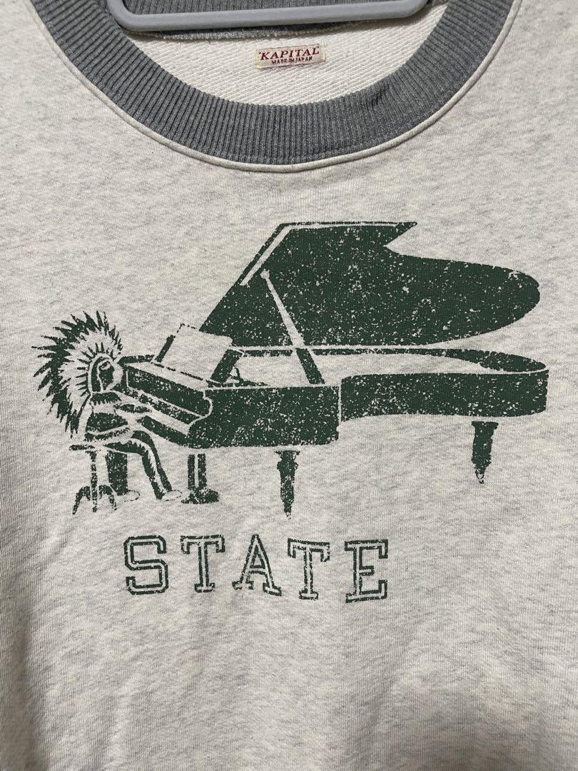 KAPITAL PIANO STATE Print Sweatshirt Sweatshirt Grey W65cm L73cm 