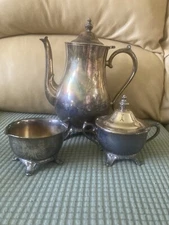Vintage International Silver Company Silver Plated Four Piece Tea/Coffee Set