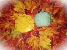 Turkey n Pumpkin Soap set, choice of soap type, scent, FREE ship, 180+ scents