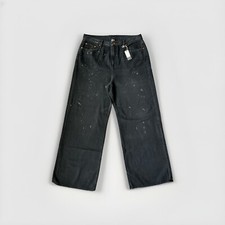 NSF Made In USA Women’s Jeans Wide Leg Size 32 NWT Dark Grey