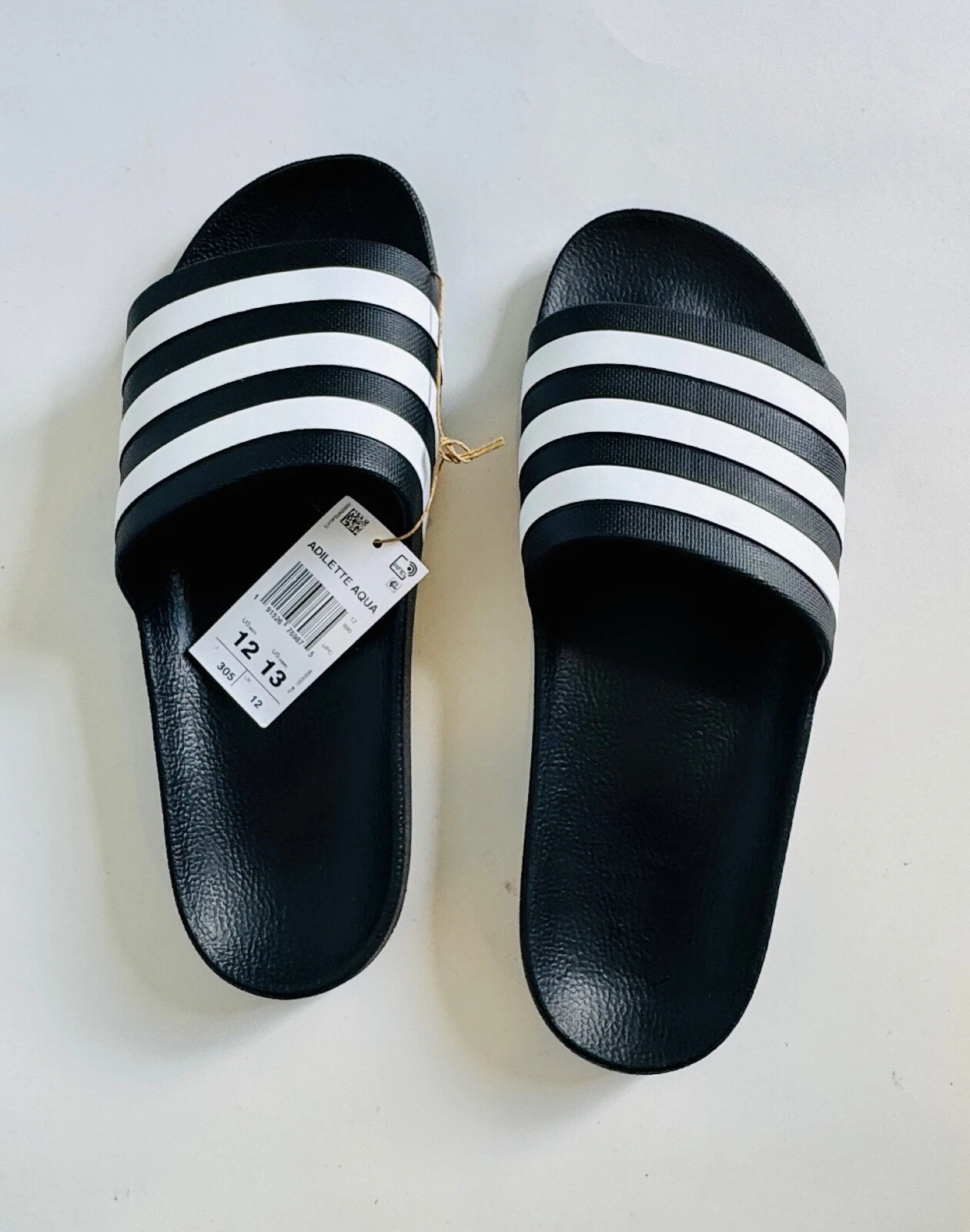 NUOVI sandali da uomo Adidas Slides #F35543 taglia M 12 W 13 $35