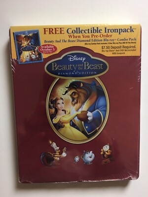 Beauty and The Beast Best Buy Ironpack Blu-ray case empty