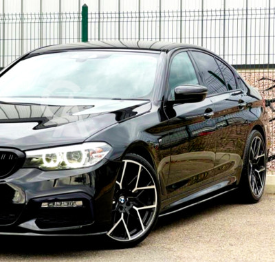 BMW 5 Series G30 ABS Side Skirt Blade Style Gloss Black 17+