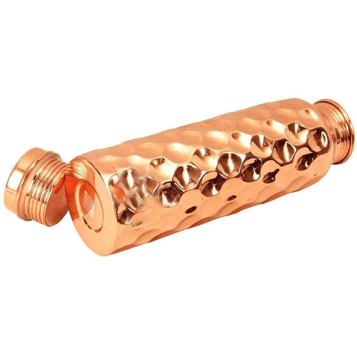 100% Pure Copper Water Bottle Diamond Handmade For Health Benefits 1000ml - Picture 3 of 4