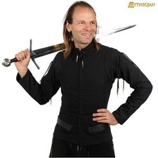 Arming Doublet Gambeson Late Medieval Handcrafted Brass Aiglets Cosplay Costume