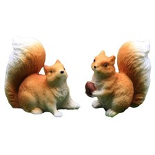 1x Süß Micro-Landscaping Verzierungen Garten Blume Töpfe Harz Simulator Squirrel
