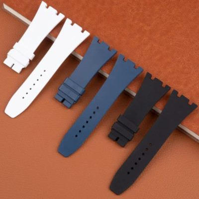 Fits for Audemars Piguet Royal Oak 41mm 26/18mm FKM Rubber Watch Strap