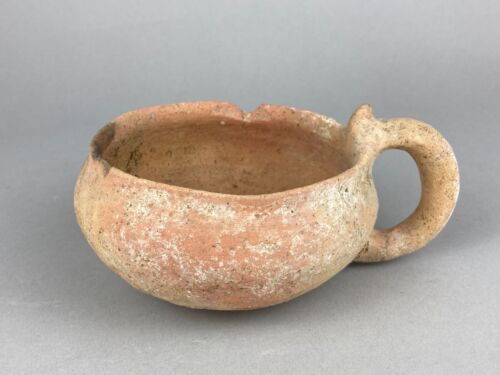 FINE ANCIENT HOLYLANDS BRONZE AGE TERRACOTTA CUP PALESTINE CANAANITE POTTERY CUP - 第 1/23 張圖片