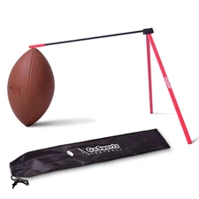 GoSports Football Kicking Tee | Metal Place Kicking Stand for Field Goal Kicks