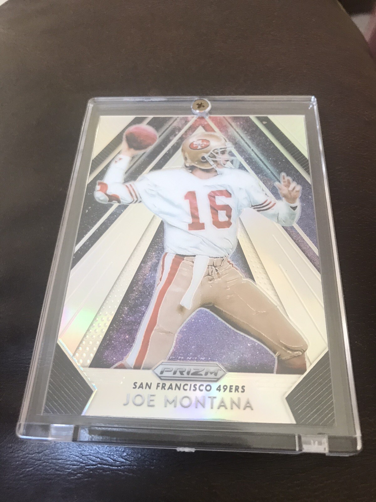 2018 Panini Prizm #A-24 Joe Montana Apex Silver Prizm 49er’s