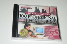 BRAND NEW 100 Professional Legal Forms For Personal Use" CD, 2000 