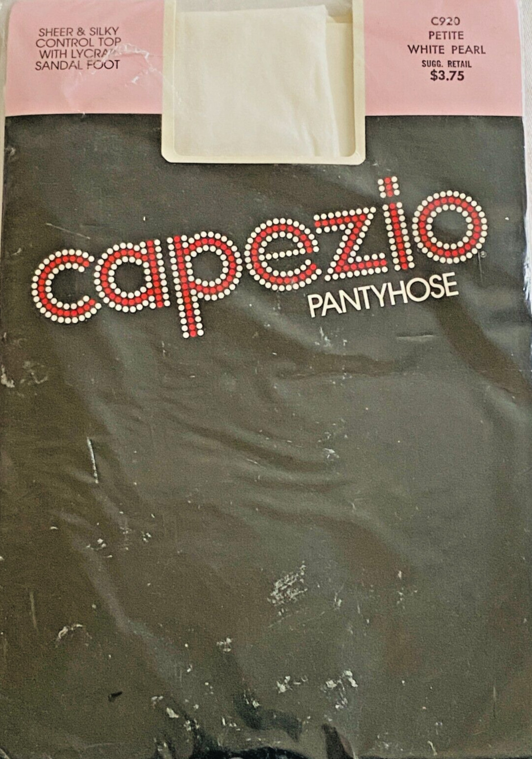 Pantimedias vintage CAPEZIO de nailon transparente y sedoso spandex en blanco ~ talla Petite S