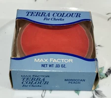 VINTAGE MAX FACTOR TERRA COLOUR FOR CHEEKS ROUGE BLUSH MOROCCAN PEACH NEW