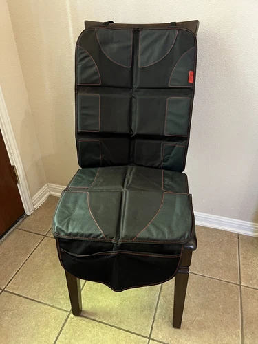 Lusso Gear Car Seat Protector, Thick Padding, 2 Mesh Storage Pockets