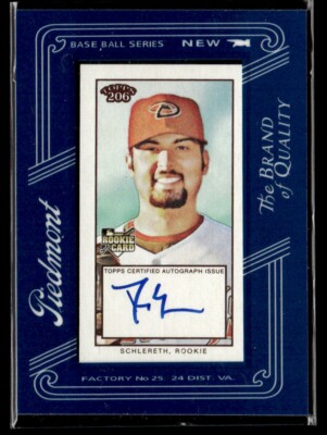 2009 Topps 206 Daniel Schlereth Rookie Auto Arizona Diamondbacks #FMA-8
