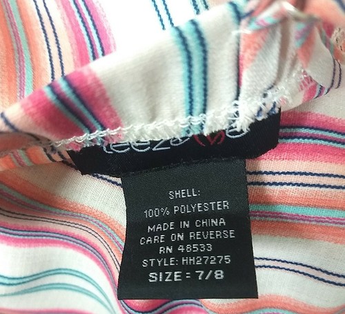 NWT TEEZE ME Jnr Women 7/8 Fuschia Stripe Sleeveless Halter Gown Buttons Zip Bow - Picture 5 of 12