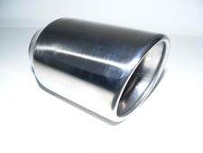 JOM EDELSTAHL ENDROHR 70mm rund 120mm lang Abgeschrägt mit ABSORBER > NEU <