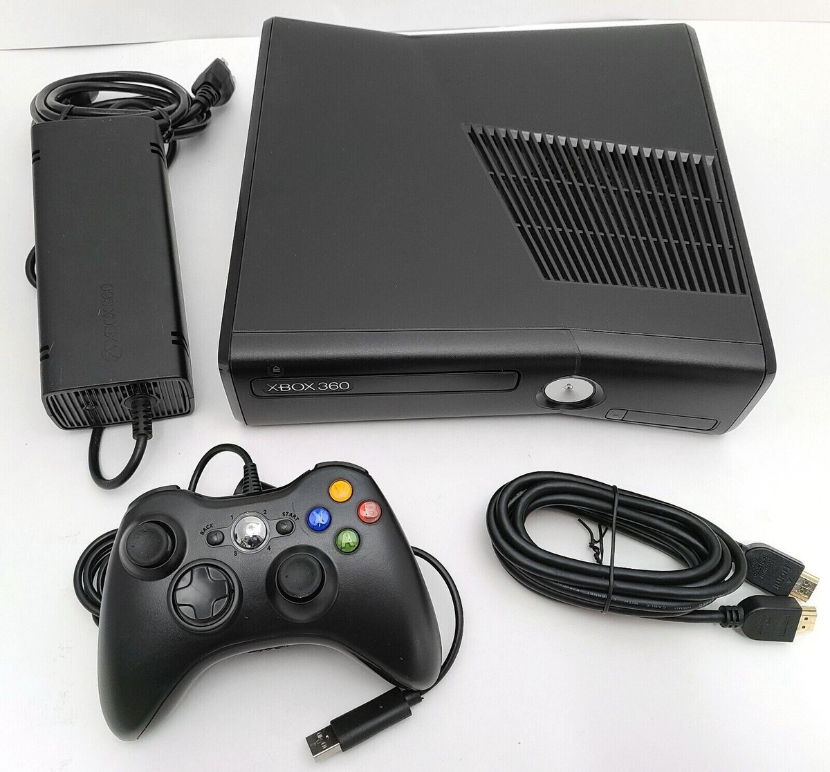 Microsoft Xbox 360S Black XBOX 360 SLIM Video Game Console Microsoft Xbox 360S Black XBOX 360 SLIM Video Game Console